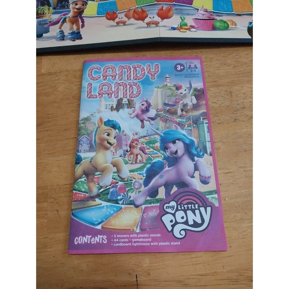 My Little Pony Candy Land Board Game 3-D Game Board & Bonus Mover